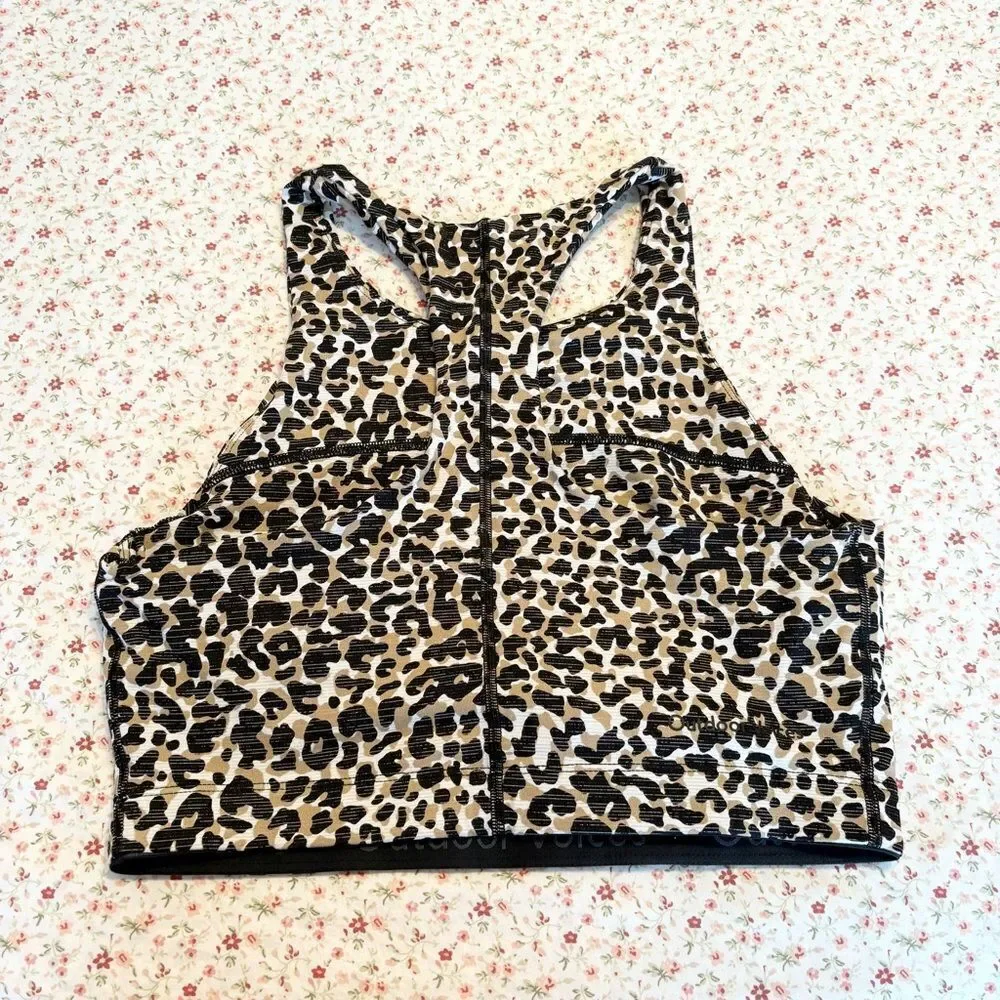 Outdoor Voiced tech Leopard Print Women's Sports Bra